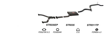 Redback Exhaust 2 1/2" Cat Back System for Ford Falcon (01/1998 - 09/2002), Fairmont (01/1998 - 09/2002) - Brixton 4x4 - Buy Online Now!